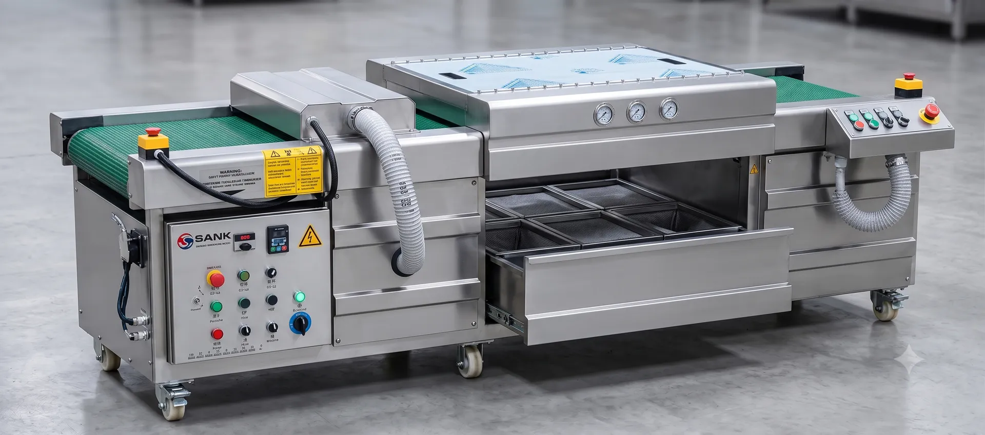 HUITENG aluminum plate cleaning machine for flat sheet washing