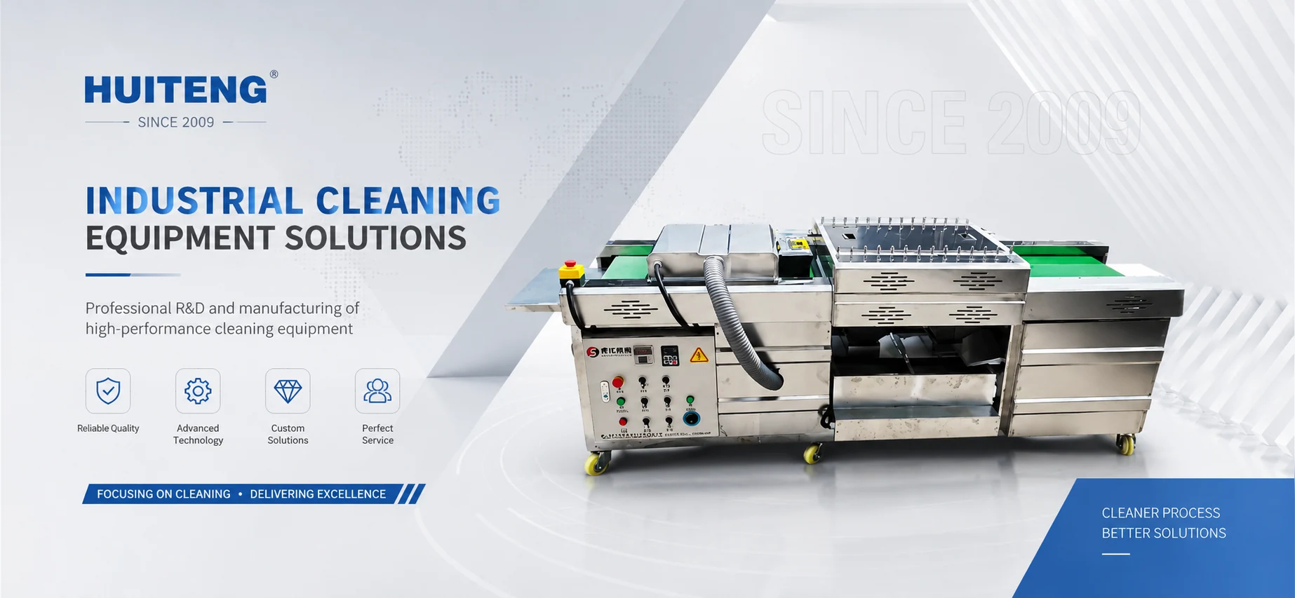 HUITENG industrial cleaning equipment solutions banner