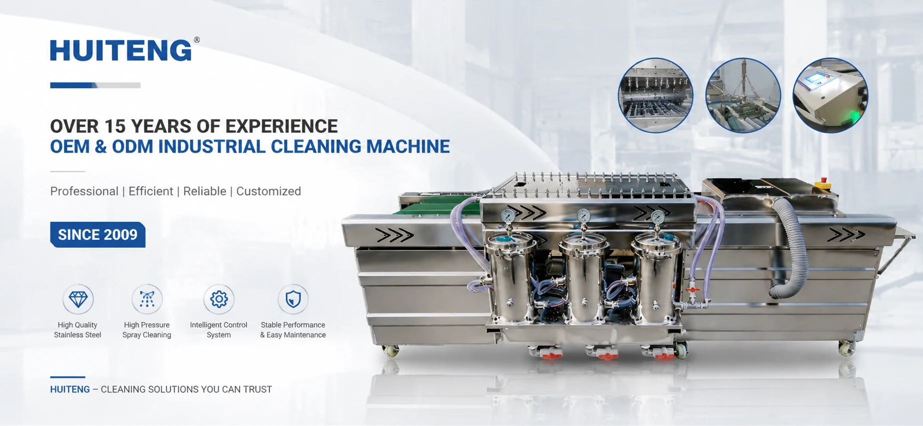 HUITENG OEM and ODM industrial cleaning machine banner